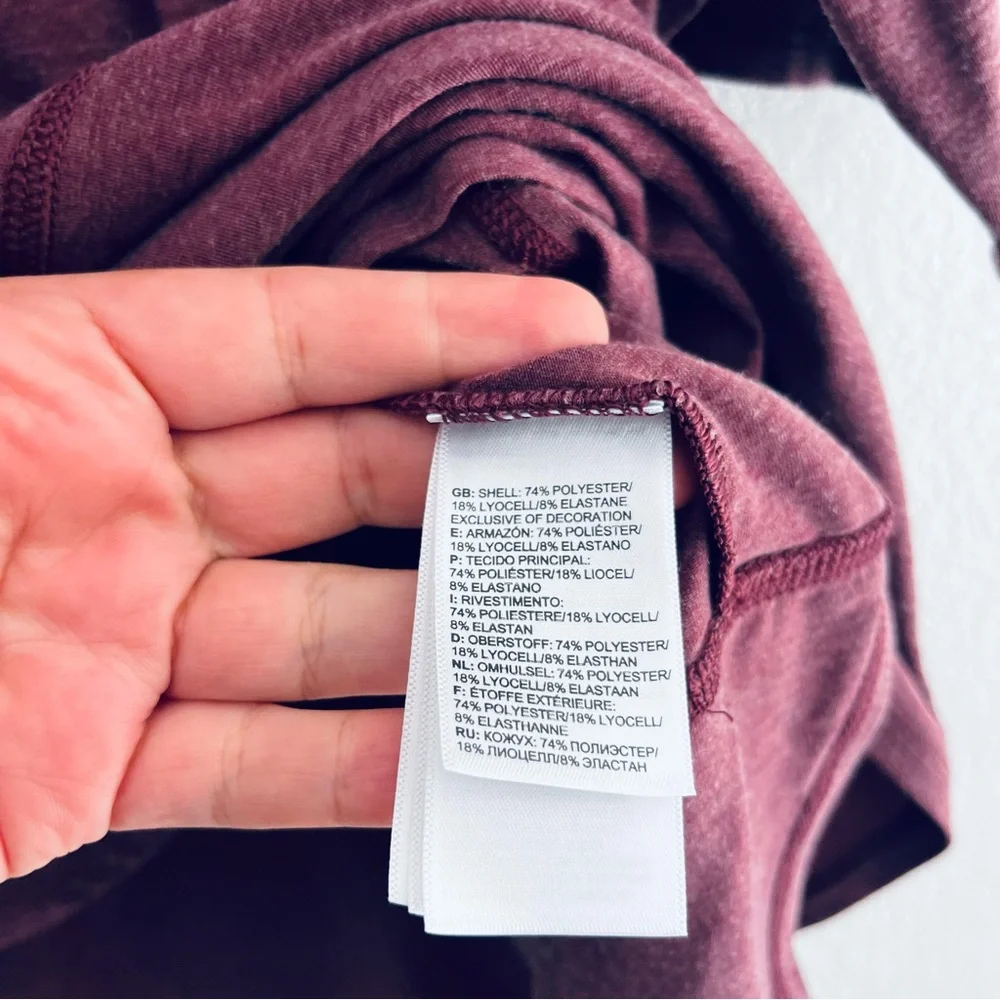 The north face size XL burgundy soft stretch tunic top oversized - Picture 4 of 4